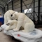 หมีขั้วโลก Animatronic ขนาดเท่าชีวิตจริง ปรับแต่งได้ รับประกัน 12 เดือน