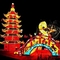 ปาร์ตี้เทศกาลจีนโคมไฟโคมไฟจีนแบบดั้งเดิมกันน้ำ