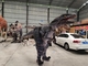 การจำลองสำหรับผู้ใหญ่ T-Rex เครื่องแต่งกายไดโนเสาร์ Animatronic ที่สมจริง