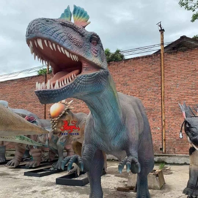 โมเดลจำลองไดโนเสาร์ Animatronic ที่สมจริงกลางแจ้ง Animatronic Dinosaur