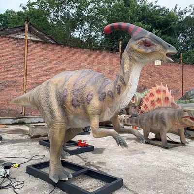 ซิลิโคนที่เหมือนจริง Animatronic Dinosaur Jurassic Park FCC Certification