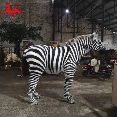 ซื้อ การควบคุมด้วยตนเองที่สมจริง Animatronic Zebra ปรับแต่งได้ online manufacture