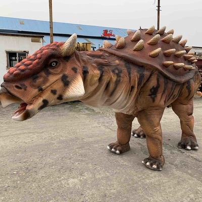 ซื้อ ชุดไดโนเสาร์สมจริงสีธรรมชาติควบคุมเครื่องแต่งกาย Ankylosaurus online manufacture