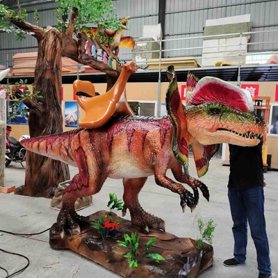 ซื้อ Animatronics ไดโนเสาร์ Dilophosaurus ที่เหมือนจริงสำหรับการขายสีที่กำหนดเอง online manufacture