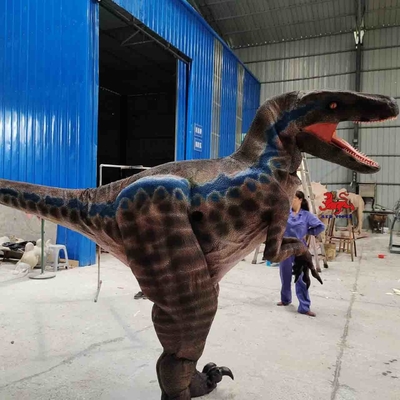ชุดไดโนเสาร์แฮนด์เมดที่เหมือนจริงที่ซ่อนขาเครื่องแต่งกาย Raptor เหมือนจริง