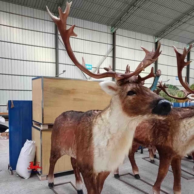 Jurassic World สมจริง Animatronic สัตว์ Elk ขนาดรูปปั้นที่กำหนดเอง