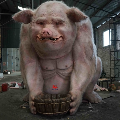 ซื้อ หมูสมจริง Animatronic ที่กำหนดเองสำหรับอายุผู้ใหญ่สำหรับห้างสรรพสินค้า online manufacture