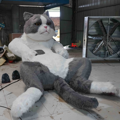 สัตว์ Animatronic ที่สมจริงขนาดชีวิต 200W ขนาด Custom Interactive Talking Cat