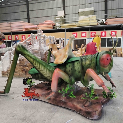 ซื้อ แมลง Animatronic กลางแจ้งที่กำหนดเองรูปปั้นตัวต่อยักษ์ใบรับรอง FCC online manufacture
