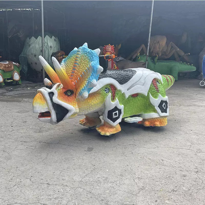 ซื้อ ขี่ไดโนเสาร์ Animatronic แบบกำหนดเองบนสีธรรมชาติสำหรับสวนสนุก online manufacture
