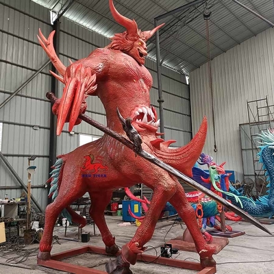 ซื้อ สัตว์ Animatronic ที่สมจริงขนาดใหญ่สัตว์ในตำนานจีนโบราณ Chi You online manufacture