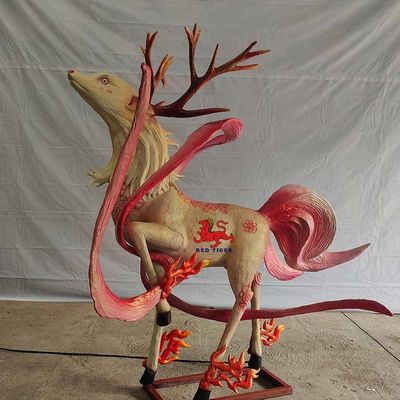 Animatronics สมจริงที่ปรับแต่งได้ Animatronics ตำนานจีน Animal Pi Jiu