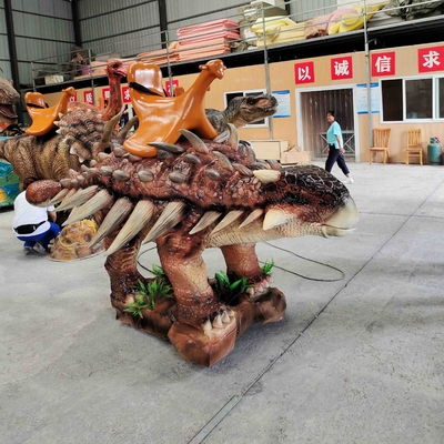 ขี่ไฟฟ้าบน Animated Dinosaur Animatronic Ankylosaurus Scooter Model