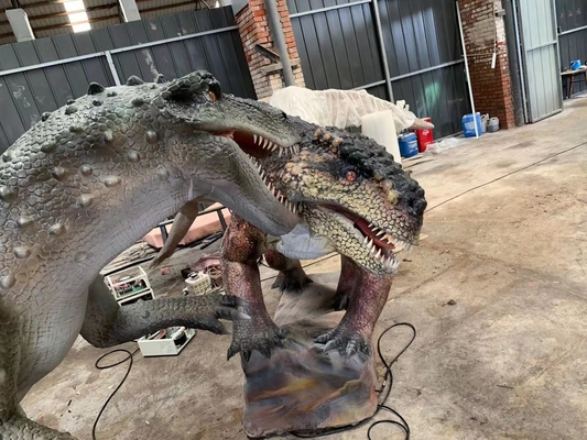 สวนไดโนเสาร์ 3D Dinosaur Animatronics dilophosaurus Robot Dinosaur Model