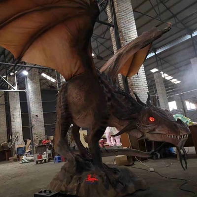 ซื้อ ความปลอดภัยสูง ไดโนเสาร์แบบยืดหยุ่นแบบจริงใจ Animatronic ด้วยความเร็วการเคลื่อนไหวที่ปรับ online manufacture