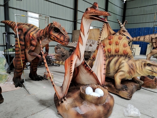 ซื้อ เซลฟี่พอยท์ Quetzalcoatlus ไดโนเสาร์อานิมาทรอนิกที่จริงกับไข่ เซนเซอร์อินฟราเรดเริ่มต้น online manufacture