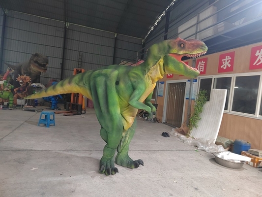 ซื้อ ชุดไดโนเสาร์ผู้ใหญ่ เดินไดโนเสาร์ ภาพยนตร์แสดง T-Rex สีเขียว online manufacture