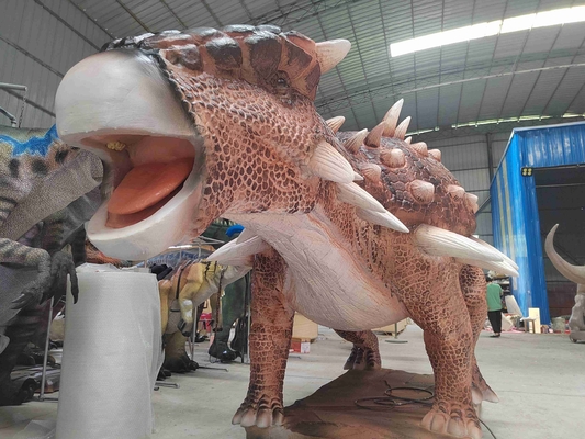 รูปแบบ 3 มิติแบบจริงของไดโนเสาร์ Ankylosaur Animated