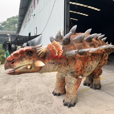 ซื้อ ผลงานตามความต้องการ ของตัวจริง Animatronic Ankylosaurus ไดโนเสาร์ Double Costume online manufacture