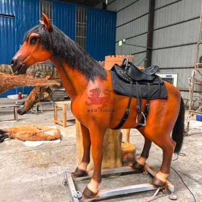 ซื้อ Kids Playground Animatronic Horse Ride For Theme Park Attractions online manufacture
