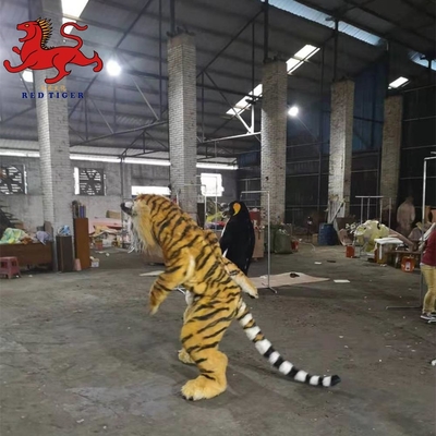 เซ็นเซอร์อินฟราเรดที่กำหนดเองชุดเครื่องแต่งกายเสือที่สมจริงสำหรับการเช่าปาร์ตี้
