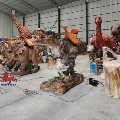 สวนสนุก Animatronic จริงๆ ไดโนเสาร์ T Rex กับการเคลื่อนไหวและเสียงปรับแต่ง