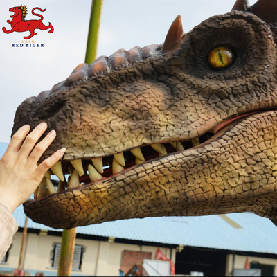 เครื่องแต่งกาย Raptor ที่สมจริง Animatronic การโต้ตอบสูงพร้อมการเคลื่อนไหว / เสียง