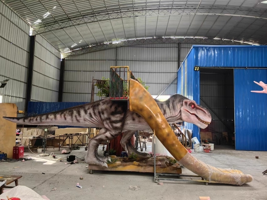 Good price สไลด์ไดโนเสาร์ไฟเบอร์กลาส T Rex Slider พร้อมอุปกรณ์สนามเด็กเล่นบันได ออนไลน์