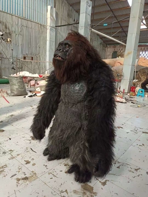 Good price Plush Furry ผู้ใหญ่ชุดฮาโลวีนที่สมจริงมาสคอตชุดสัตว์ชุด Fursuit Gorilla ออนไลน์