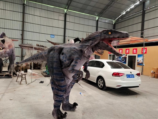 การจำลองสำหรับผู้ใหญ่ T-Rex เครื่องแต่งกายไดโนเสาร์ Animatronic ที่สมจริง
