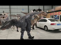 การจำลองสำหรับผู้ใหญ่ T-Rex เครื่องแต่งกายไดโนเสาร์ Animatronic ที่สมจริง