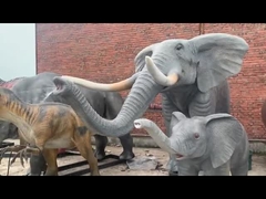 สวนสนุก Carnotaurus ไดโนเสาร์ Animatronic ที่สมจริงพร้อมการเคลื่อนไหวและการปรับแต่งเสียง