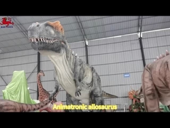 สวนสนุก Animatronic Realistic ไดโนเสาร์ Allosaurus ในกลางแจ้ง