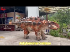 ผลงานตามความต้องการ ของตัวจริง Animatronic Ankylosaurus ไดโนเสาร์ Double Costume