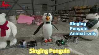 ร้องเพลง Penguin Animatronic Fun สำหรับสวนสาธารณะ
